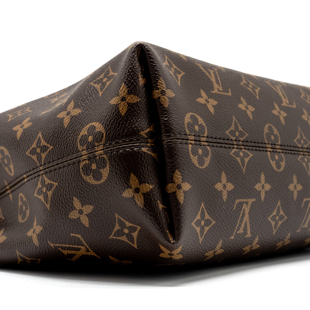 Graceful PM Monogram Canvas Handbag Gold-Tone Hardware