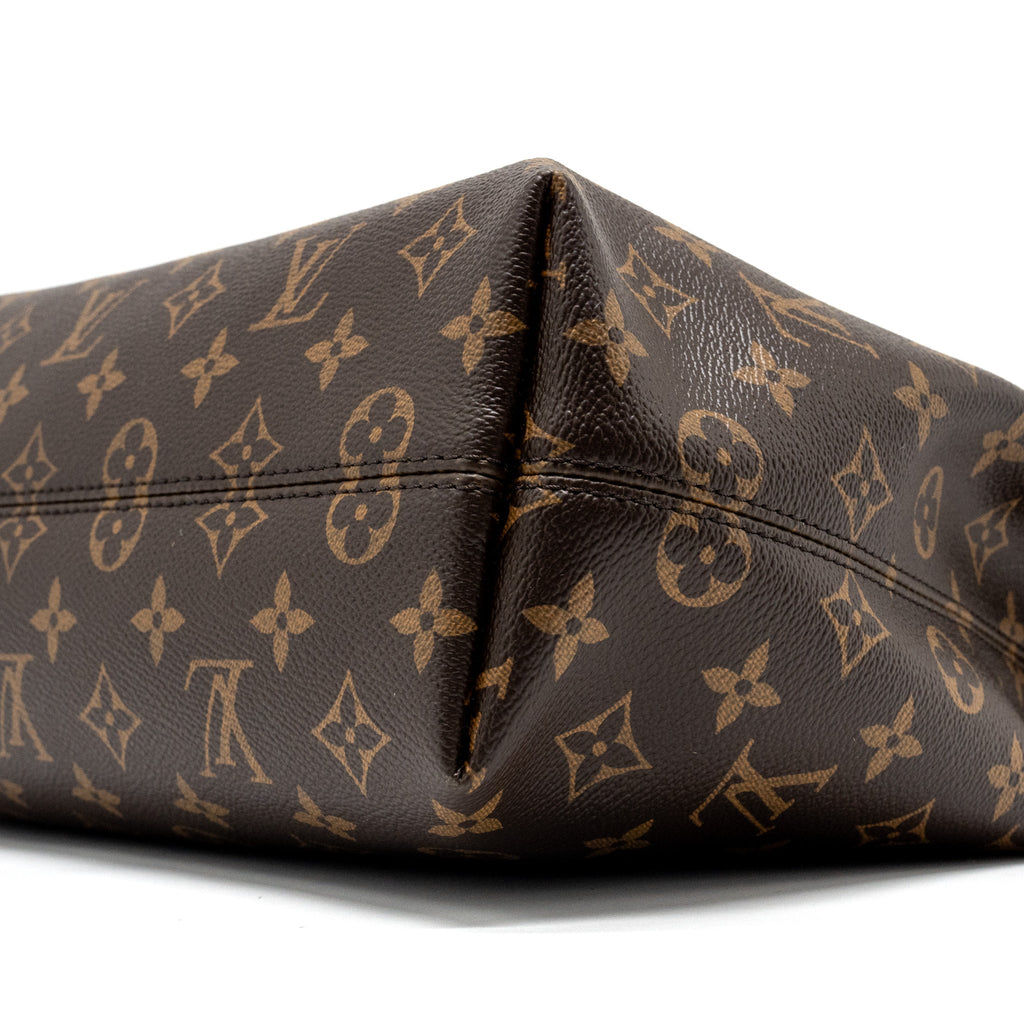 Graceful PM Monogram Canvas Handbag Gold-Tone Hardware