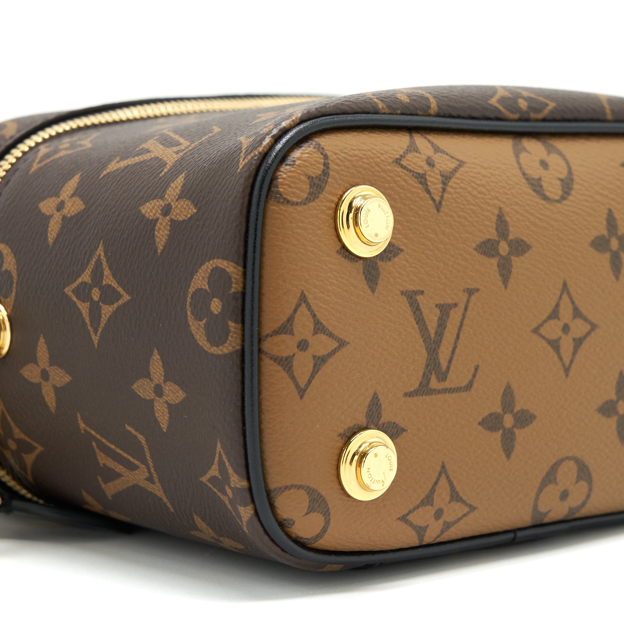Vanity PM Monogram Canvas Shoulder Bag Gold Tone Hardware