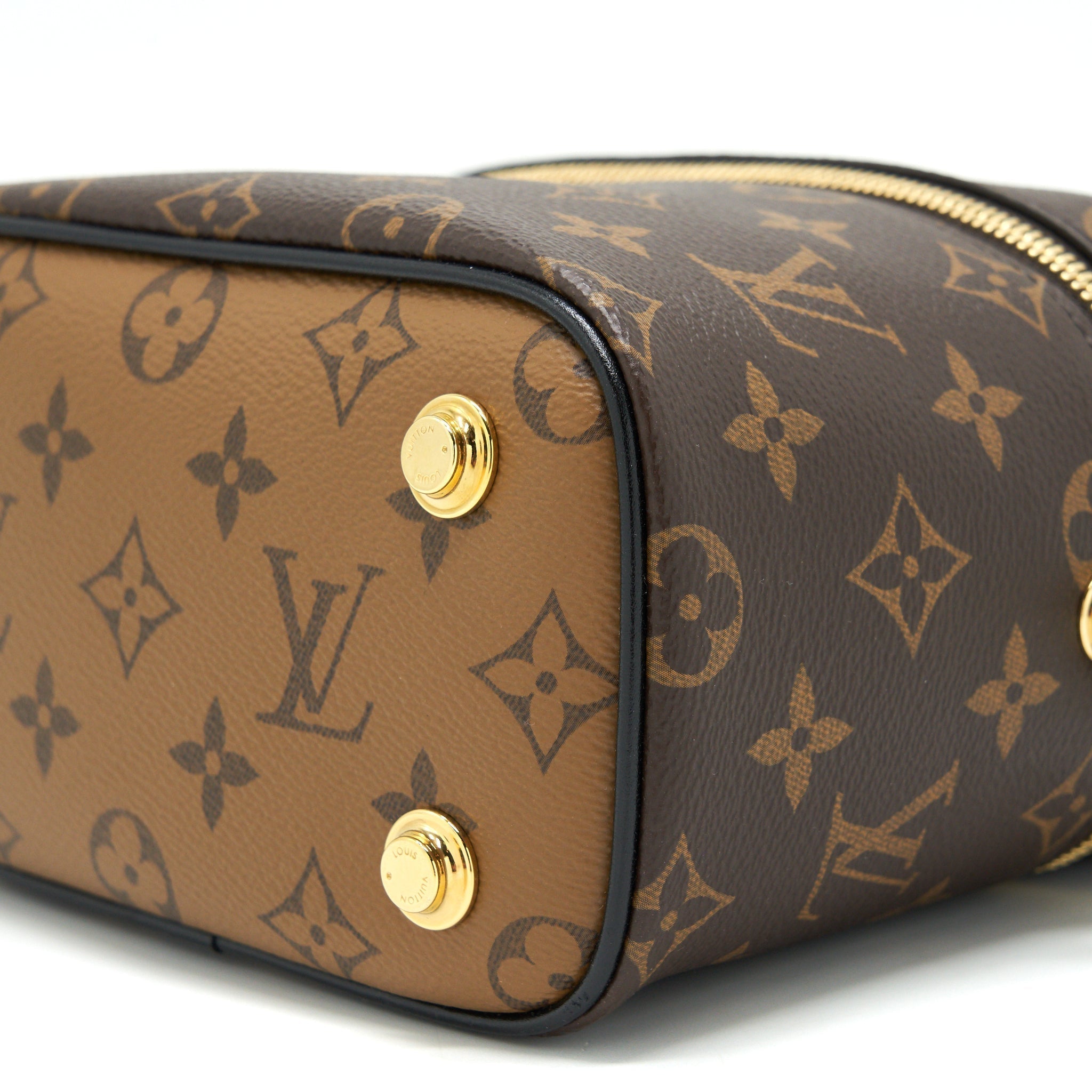 Vanity PM Monogram Canvas Shoulder Bag Gold Tone Hardware