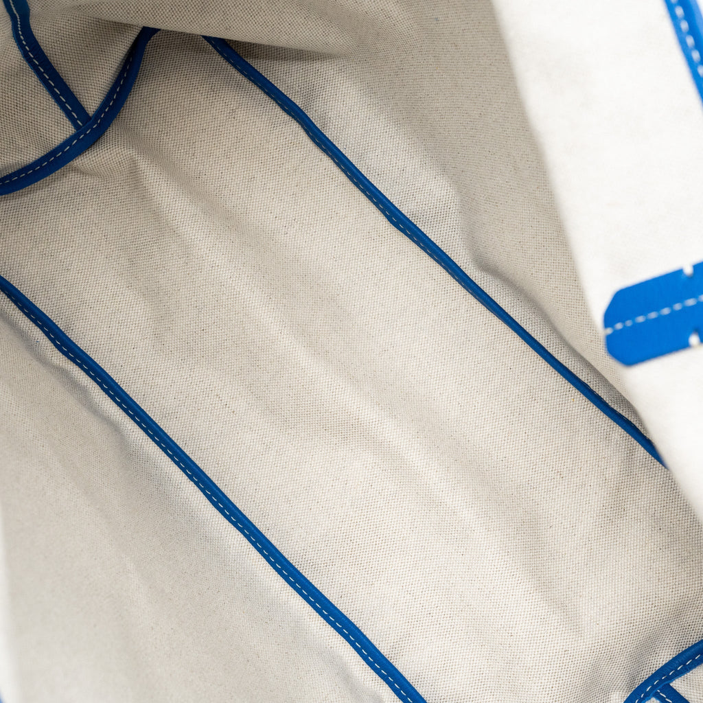 Goyard Saint Louis PM Tote Bag Canvas Blue Silver-Tone Hardware