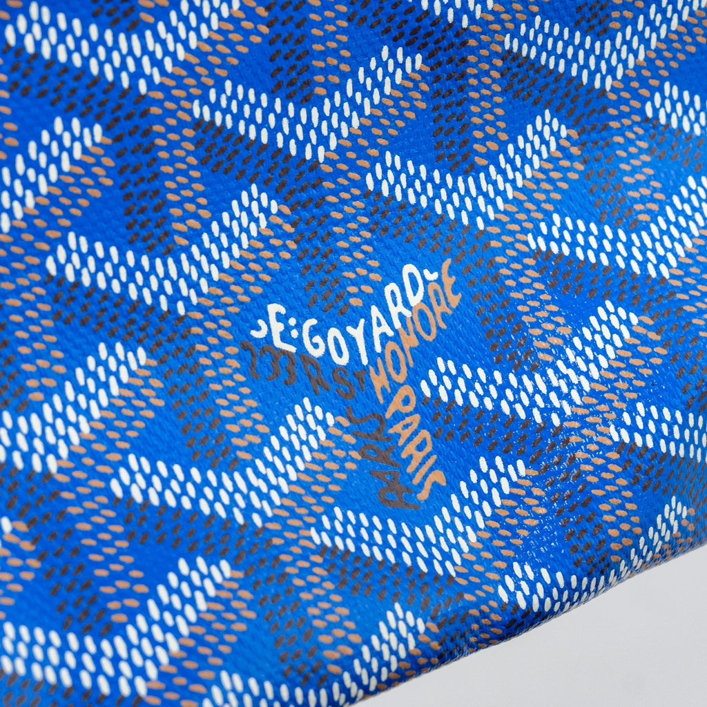 Goyard Saint Louis PM Tote Bag Canvas Blue Silver-Tone Hardware