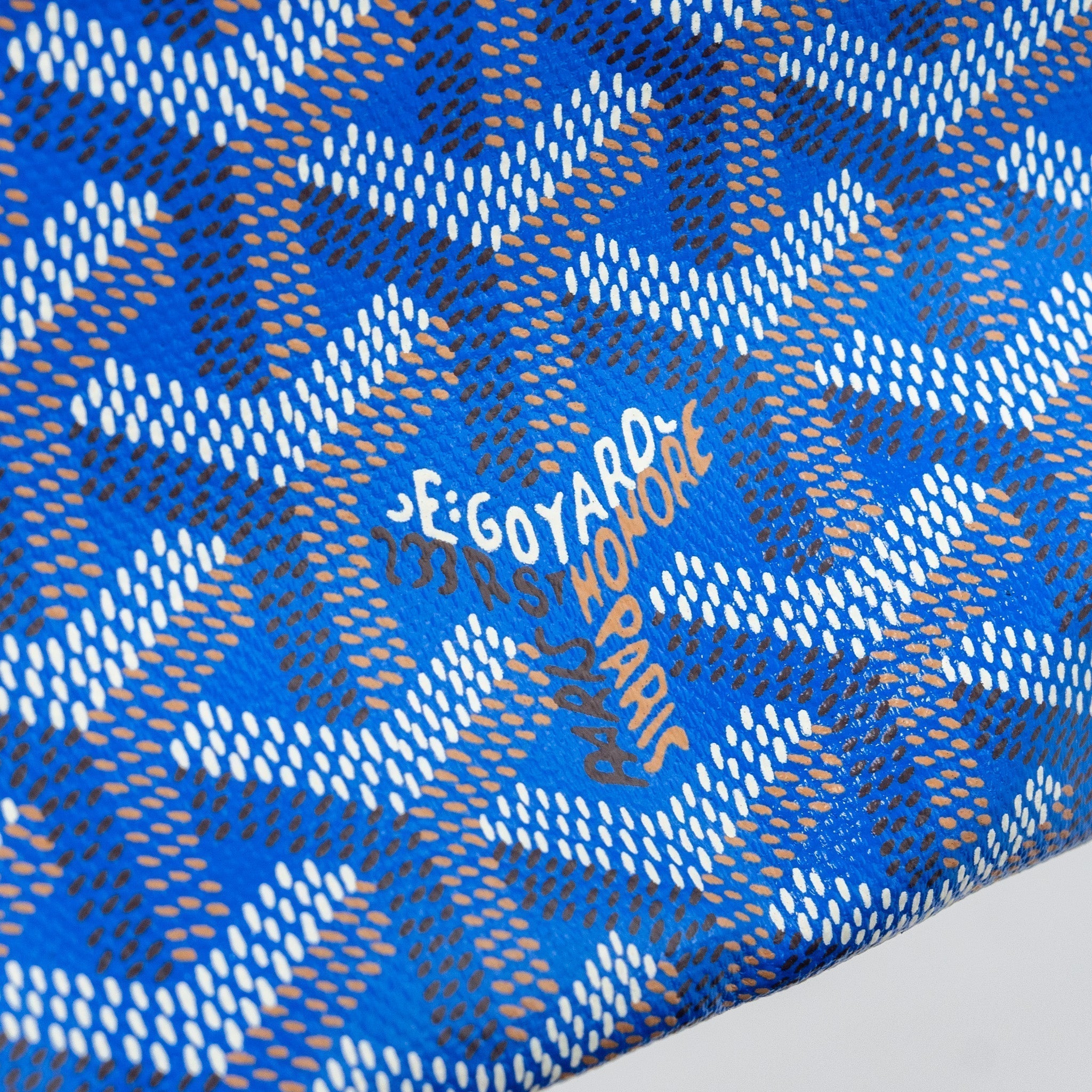 Goyard Saint Louis PM Tote Bag Canvas Blue Silver-Tone Hardware