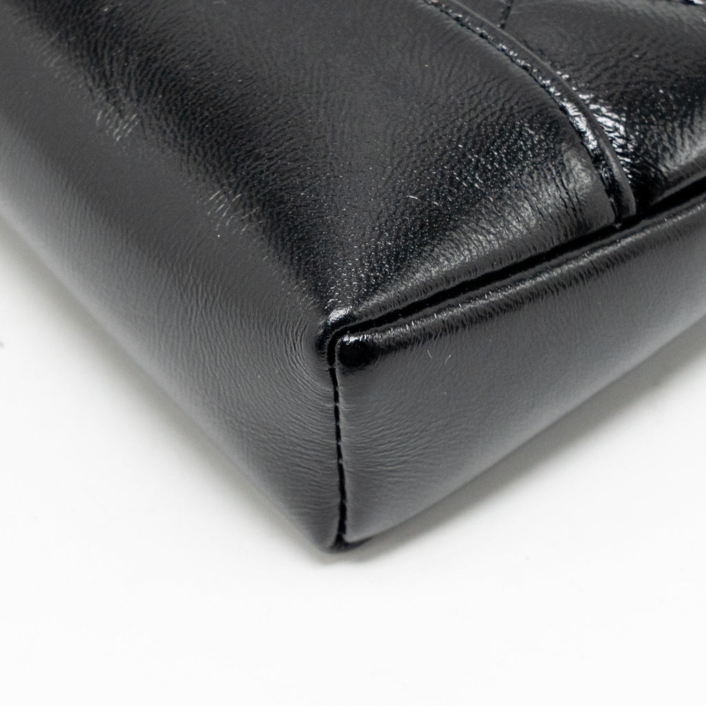 Mini 31 Clutch With Chain Shiny Lambskin Leather Black Light Gold-Tone Hardware