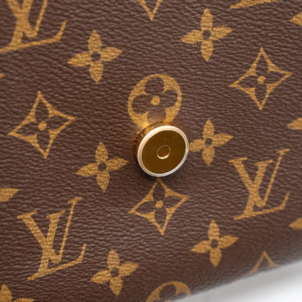 Locky BB Monogram Canvas Shoulder Bag Gold Tone Hardware