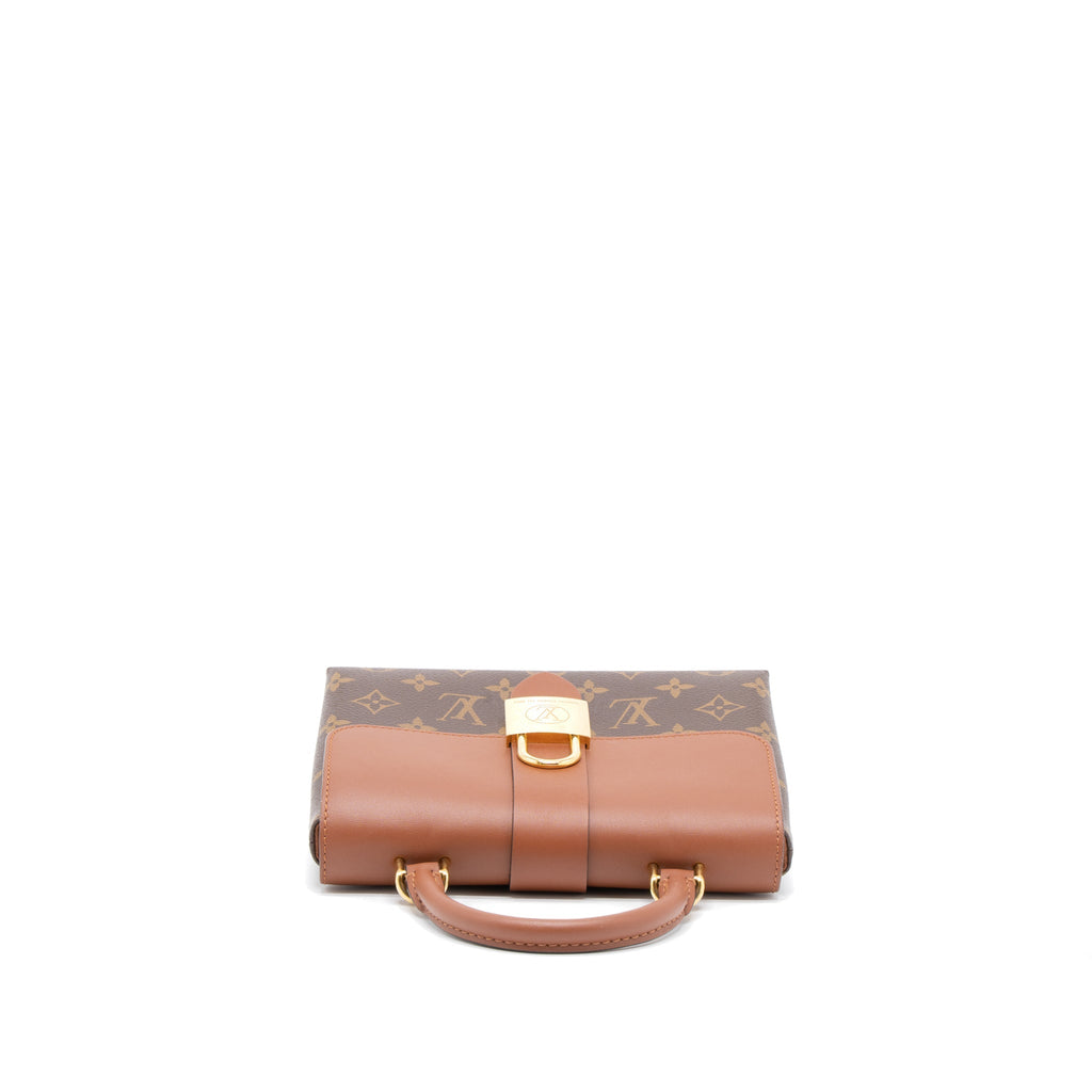 Locky BB Monogram Canvas Shoulder Bag Gold Tone Hardware