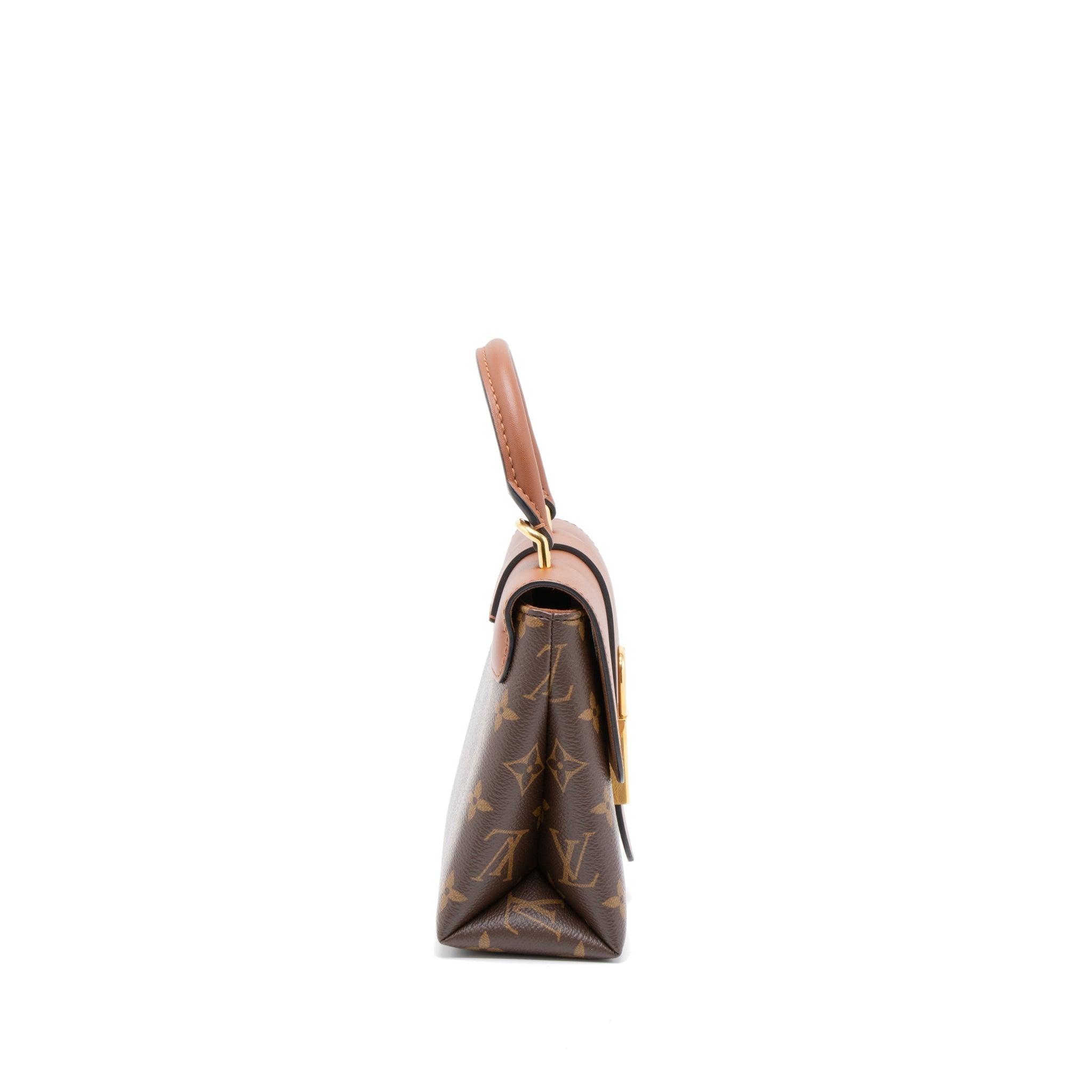 Locky BB Monogram Canvas Shoulder Bag Gold Tone Hardware
