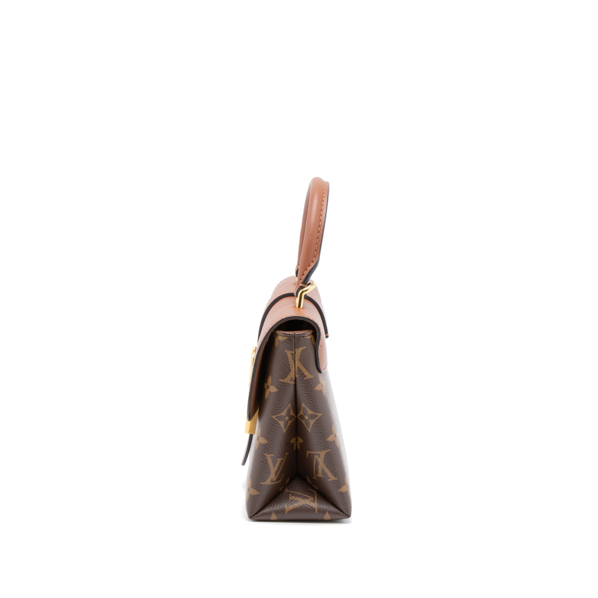 Locky BB Monogram Canvas Shoulder Bag Gold Tone Hardware