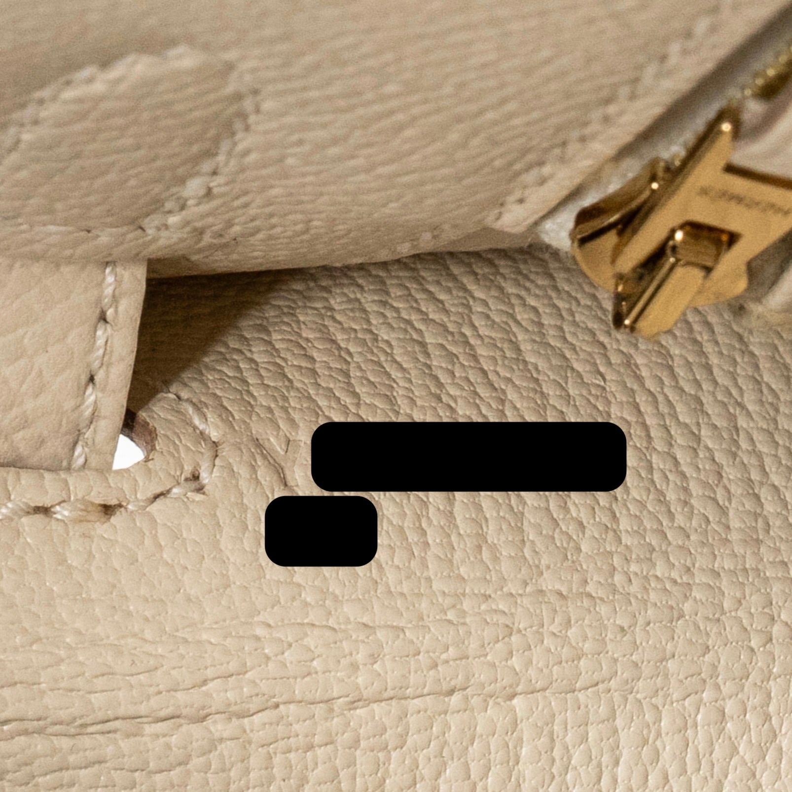 Lorenzia Kelly 25 Epsom Leather Handbag Craie Gold-Tone Hardware