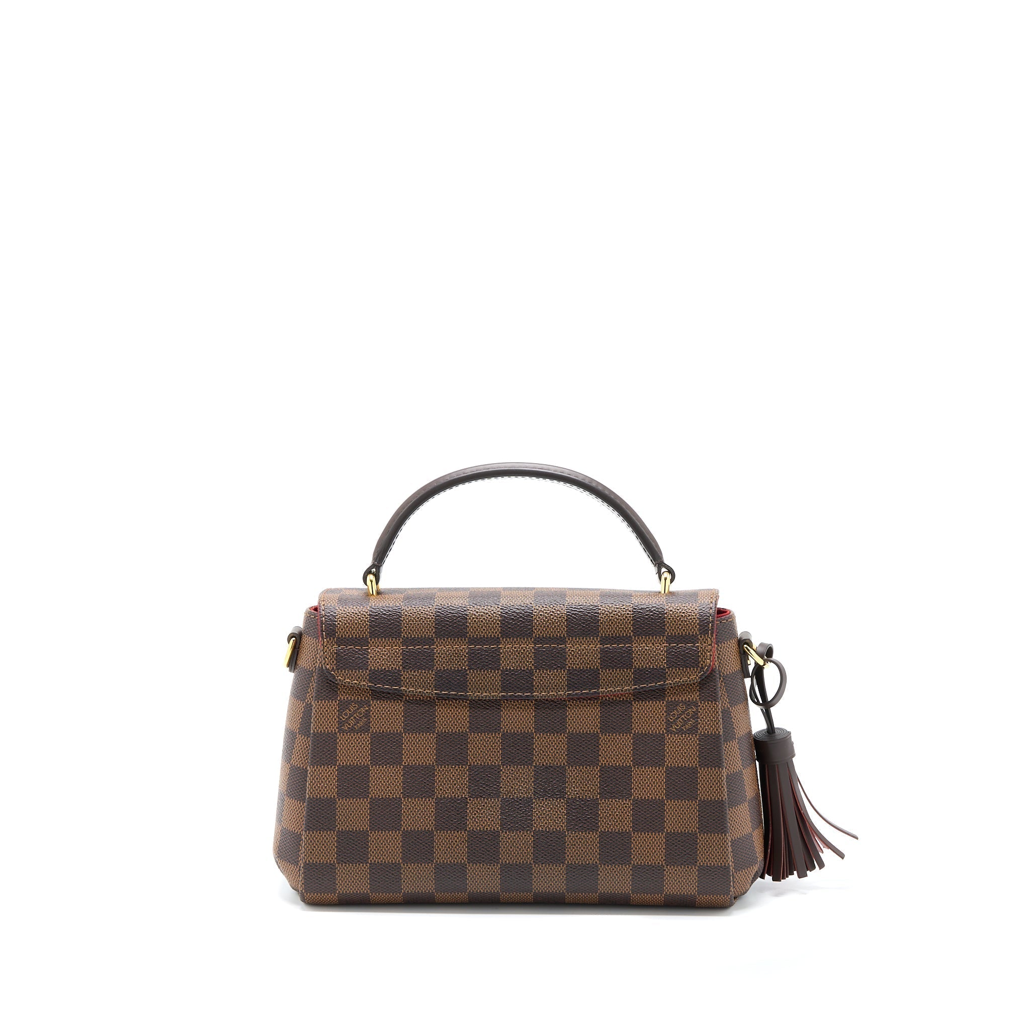 Croisette Damier Ebene Canvas Handbag Gold-Tone Hardware