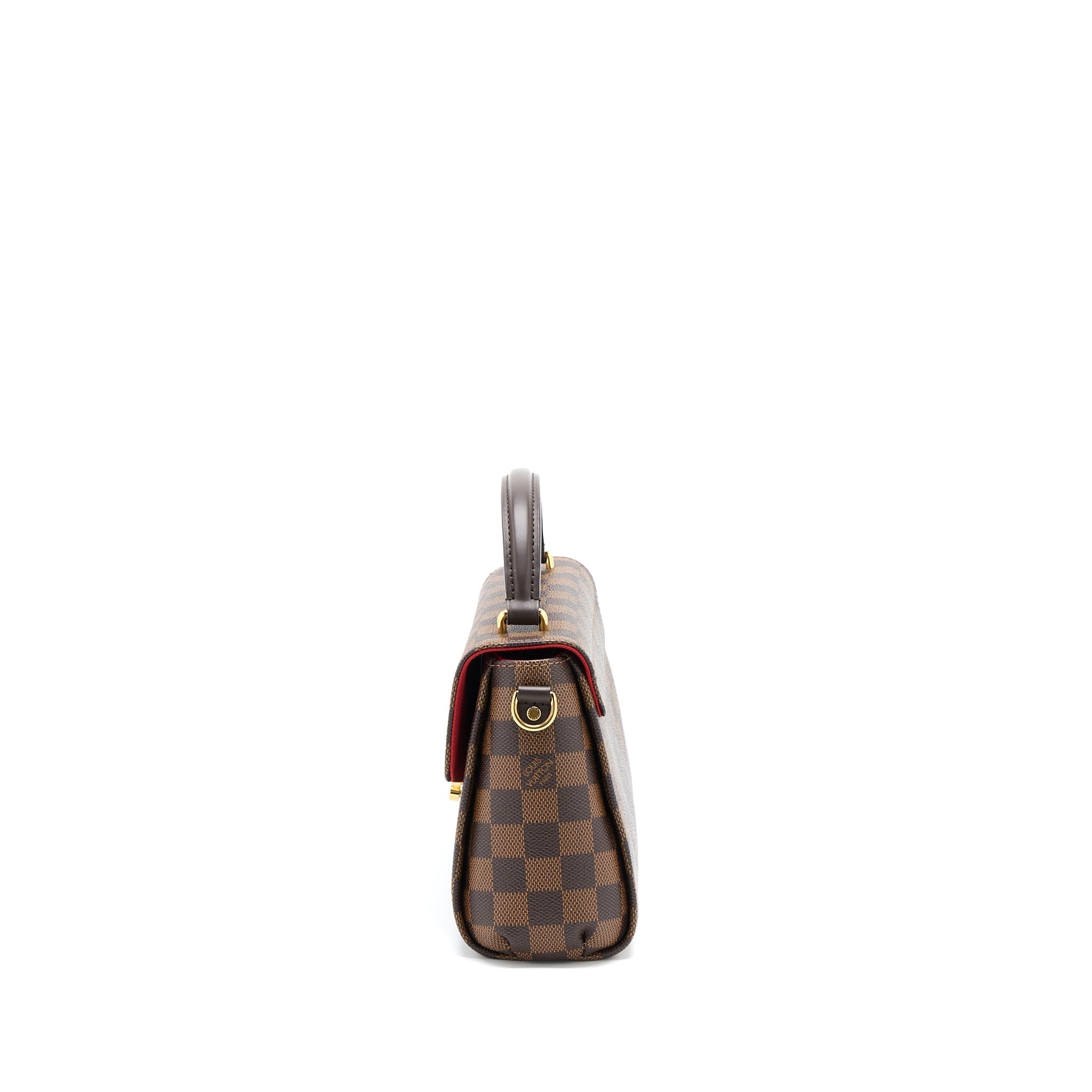 Croisette Damier Ebene Canvas Handbag Gold-Tone Hardware