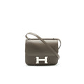 Lorenzia Constance Mini Bag Epsom Leather Gris Etain Silver-Tone Hardware