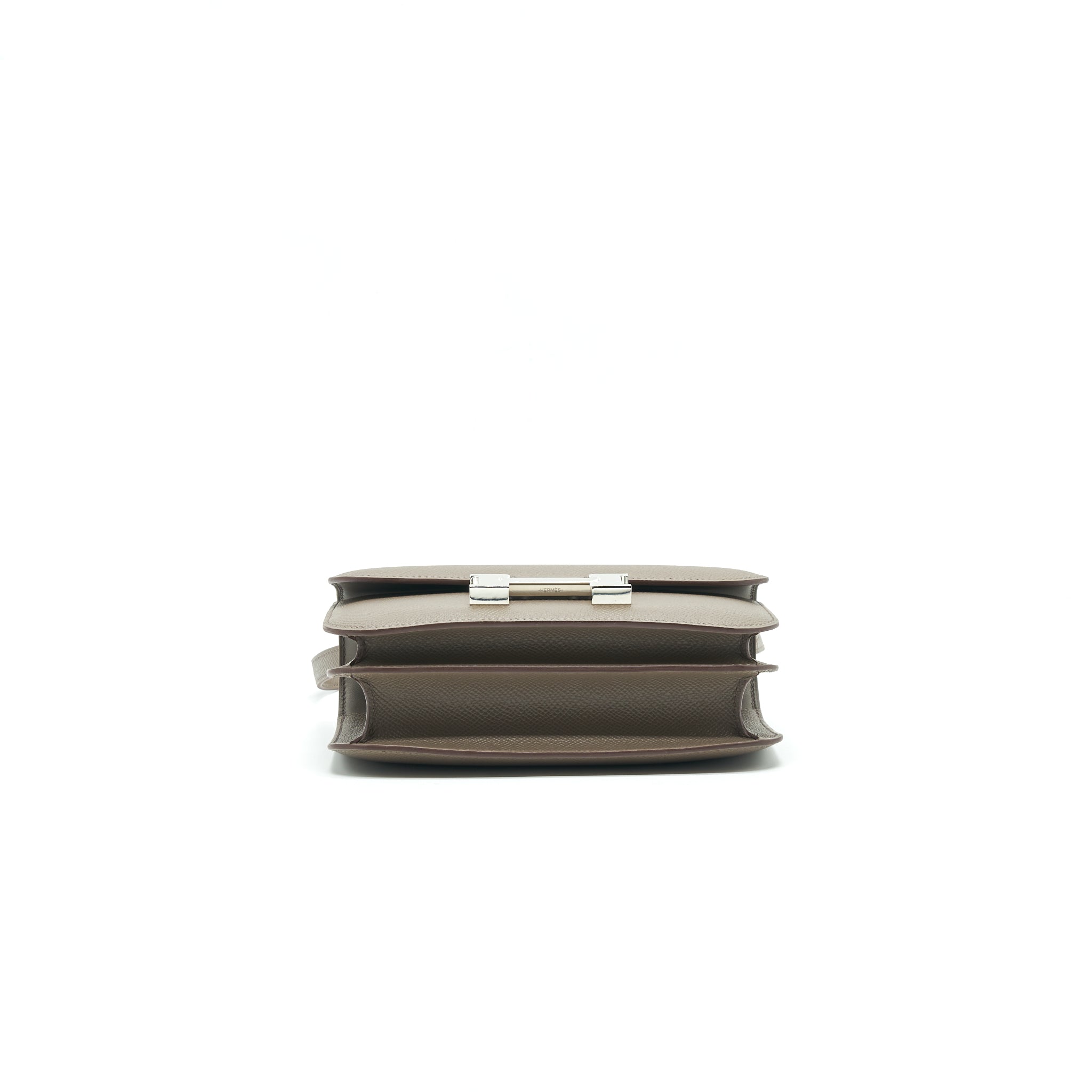 Lorenzia Constance Mini Bag Epsom Leather Gris Etain Silver-Tone Hardware