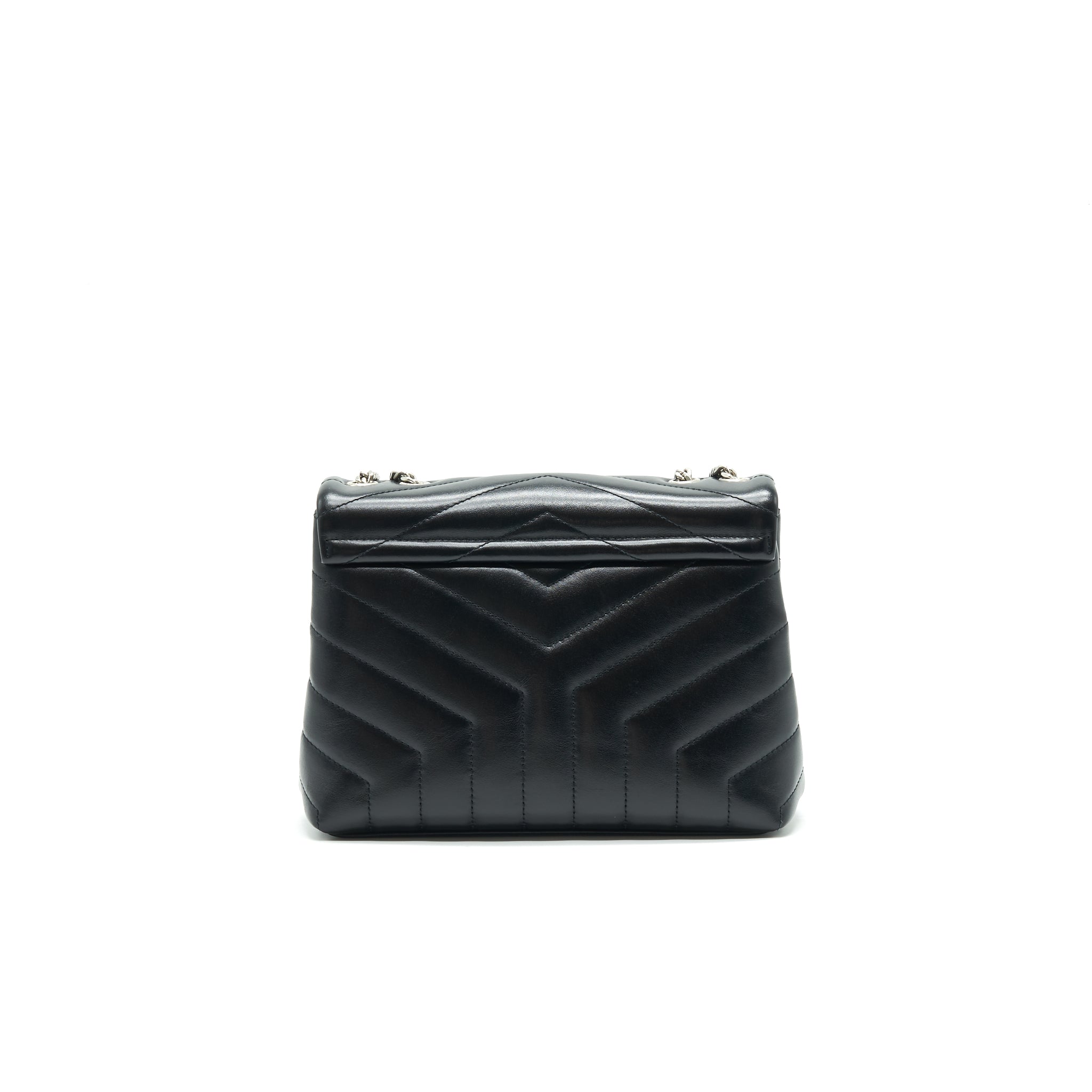 Lorenzia Small Loulou Bag Leather Black Silver-Tone Hardware