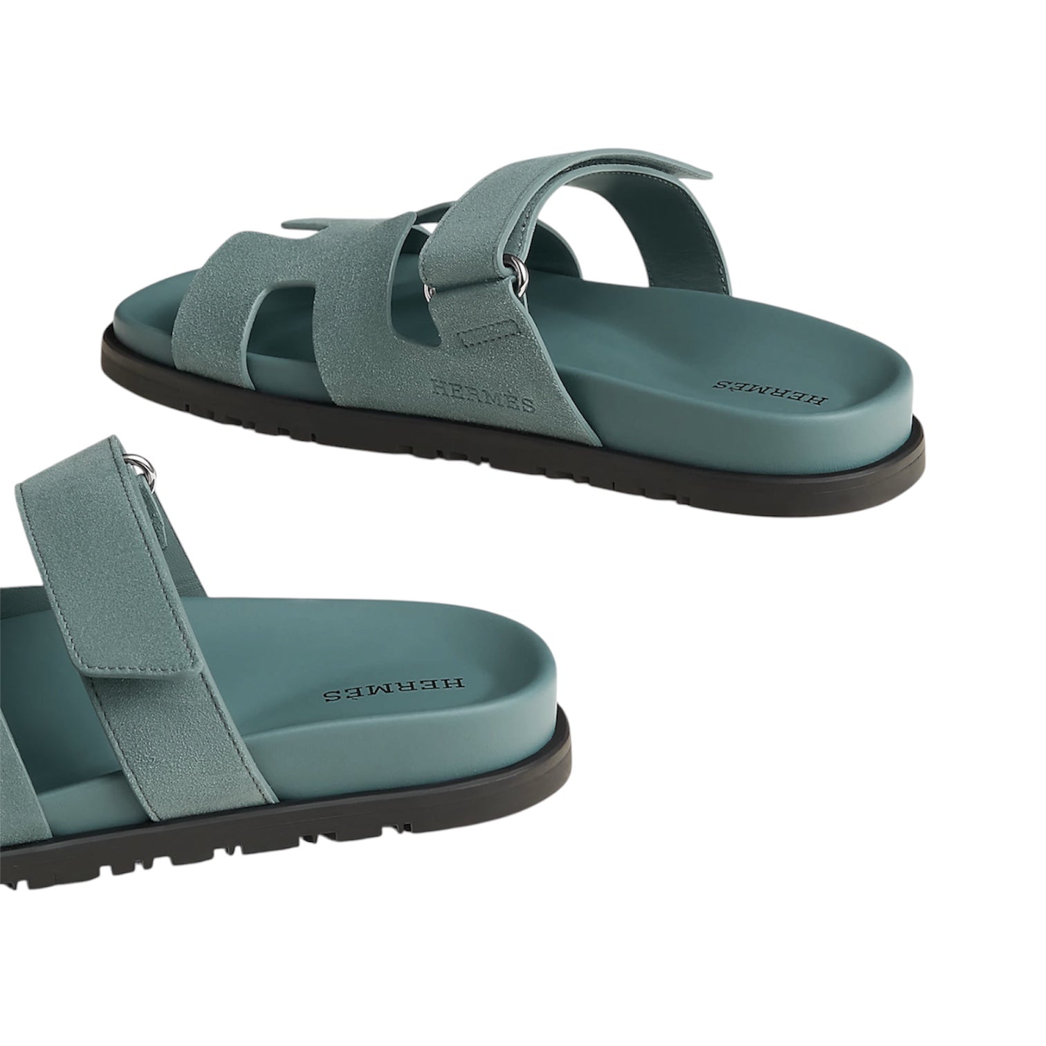 Hermès Chypre Bleu Tonnerre sandals