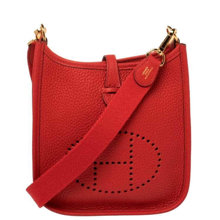 Hermès Evelyne III Rouge Tomate 16 Clemence Leather