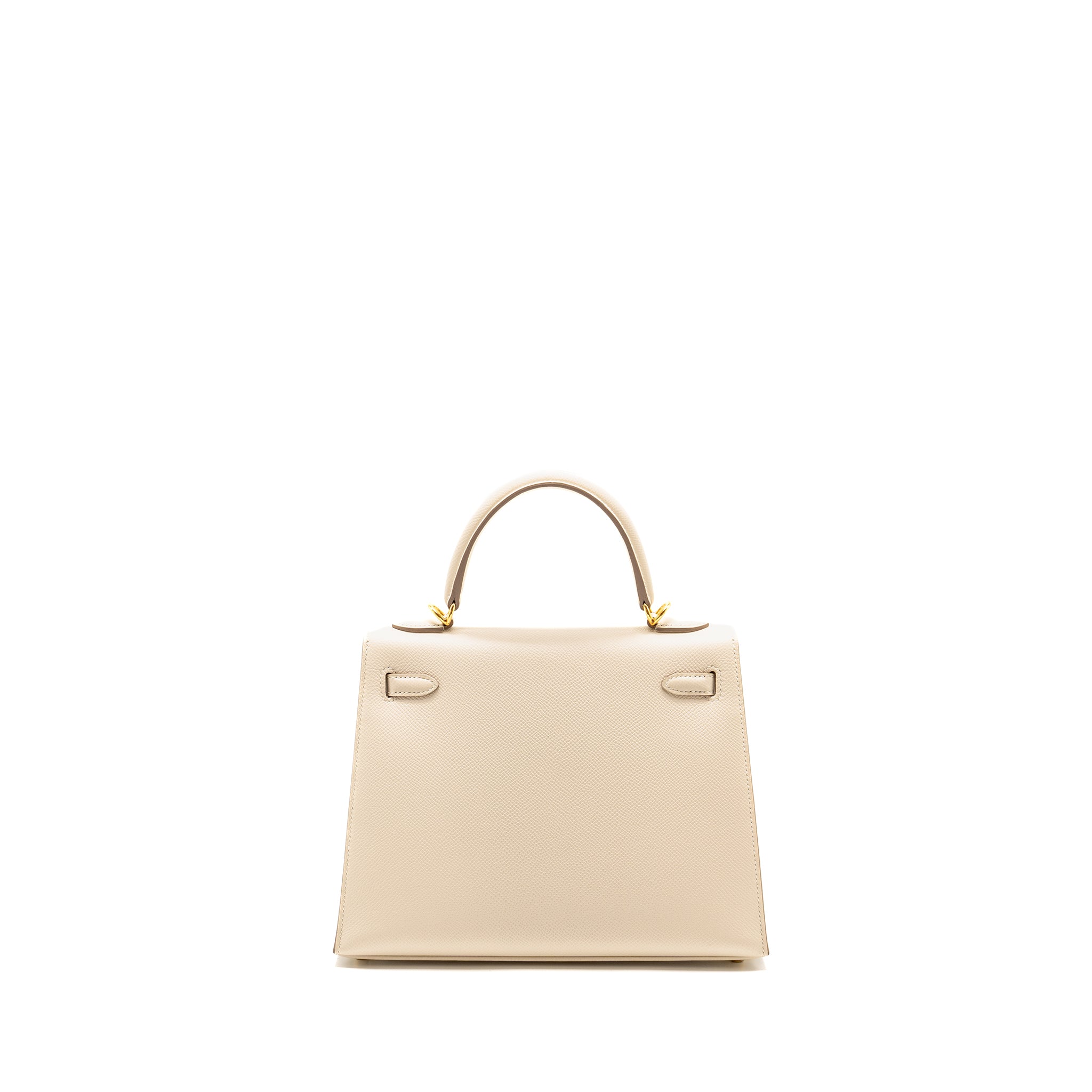 Lorenzia Kelly 25 Epsom Leather Handbag Craie Gold-Tone Hardware