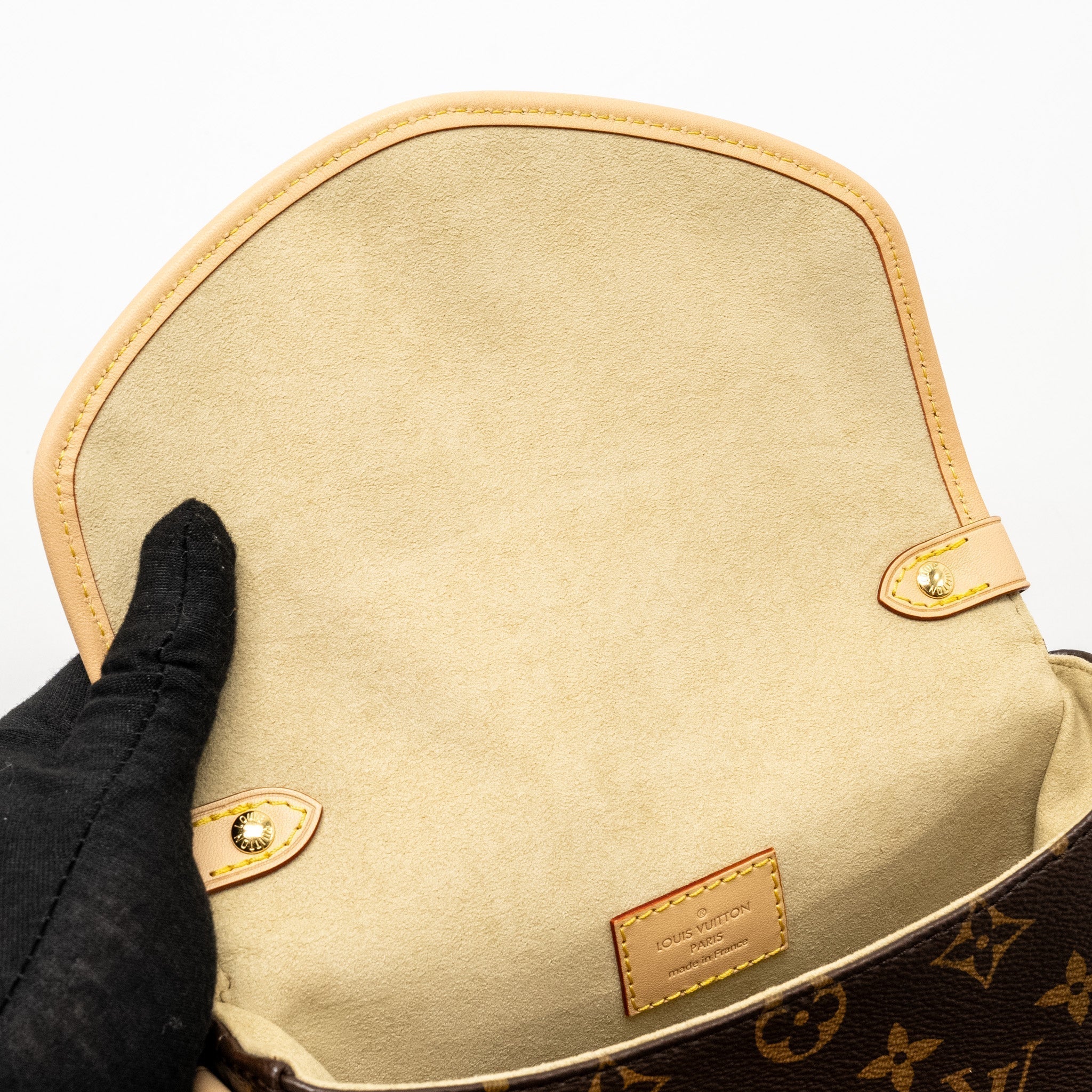 Saumur BB Monogram Canvas Handbag Gold-Tone Hardware