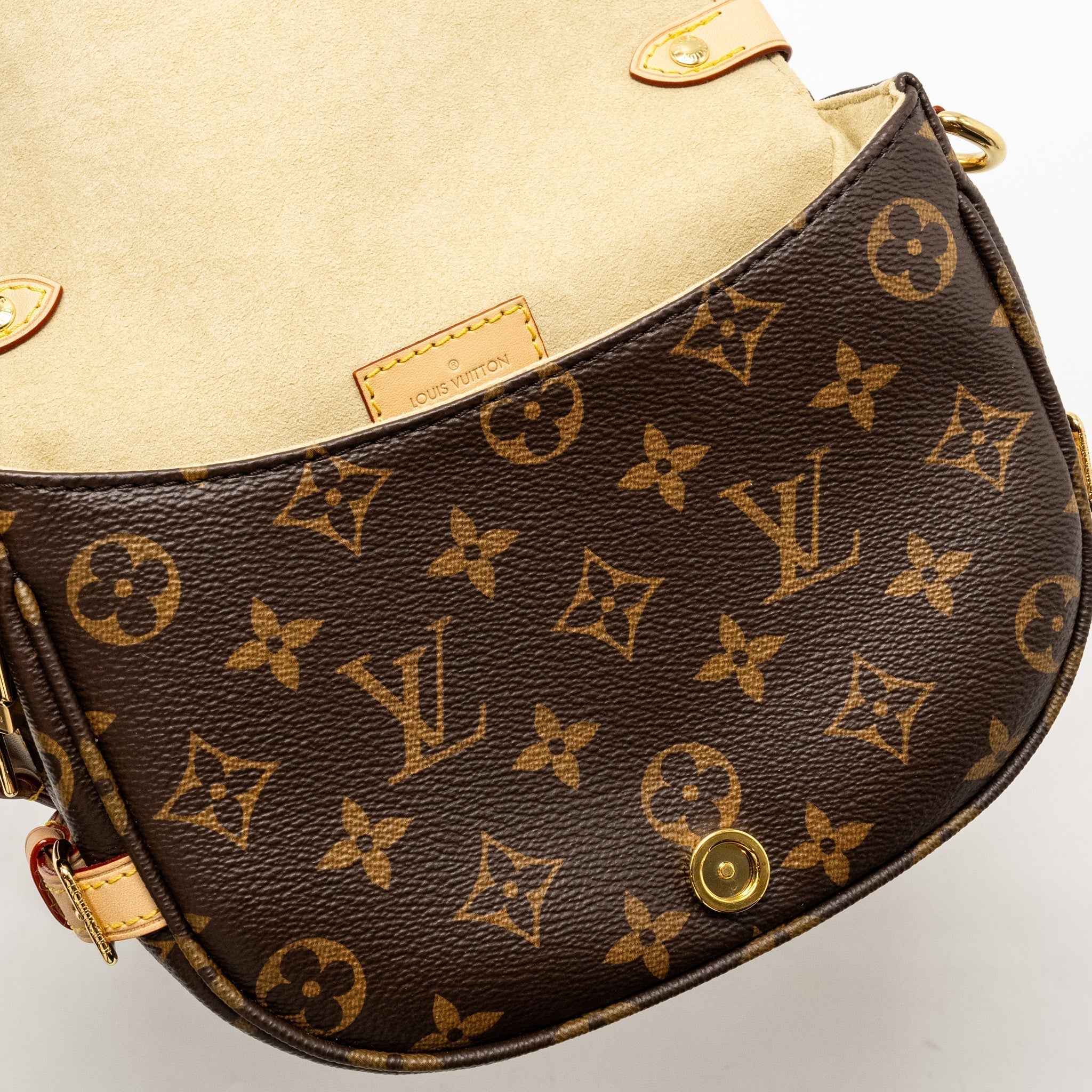 Saumur BB Monogram Canvas Handbag Gold-Tone Hardware